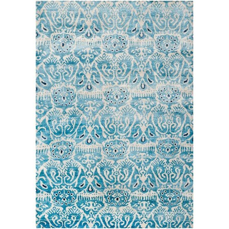 Safavieh 8 x 10 ft. Luxor Hand Knotted Rectangle Area Rug, Light Blue LUX129A-8